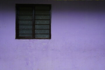 old window on a wall