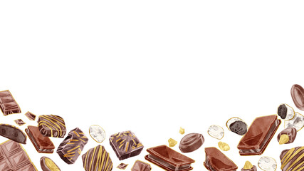 金のチョコレートクッキーフレーム