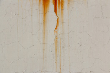 abstract background rust streaks on the wall