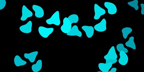 Dark green vector template with abstract forms.