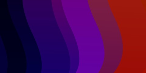 Obraz premium Dark Multicolor vector backdrop with bent lines.