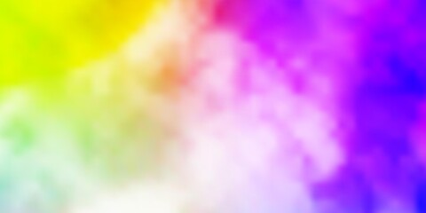 Light Multicolor vector template with sky, clouds.