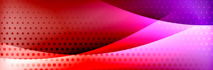 Fototapeta premium Fluid gradient neon color waves, vector abstract background