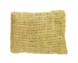 Bag from a sacking isolated on a white background.