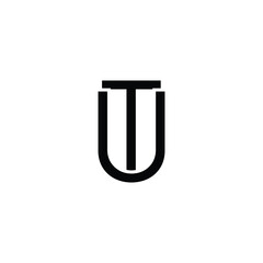 Letter UT TU Monogram Logo