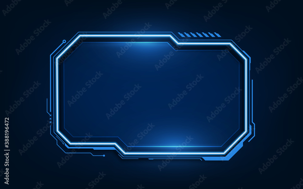 Poster Sci Fi HUD modern futuristic user interface Technology background with HUD dashboard interface.