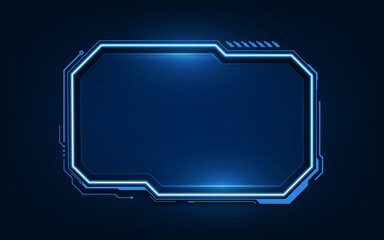 Sci Fi HUD modern futuristic user interface Technology background with HUD dashboard interface. © Panuwat