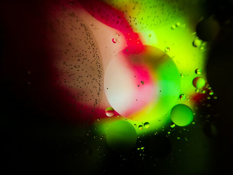 Oil and Water Macro Photography. Good for wallpapers