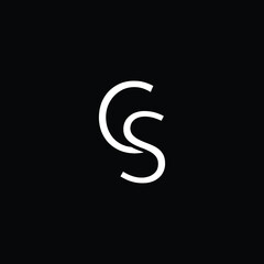 Letter CS SC Monogram Logo