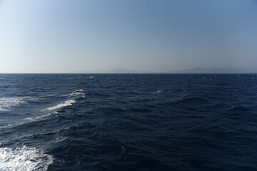Fototapeta na wymiar Stunning sea view on a clear day
