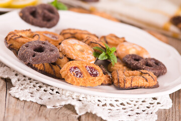 Shortcrust pastry biscuits. 