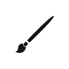 Paintbrush icon design isolated on white background