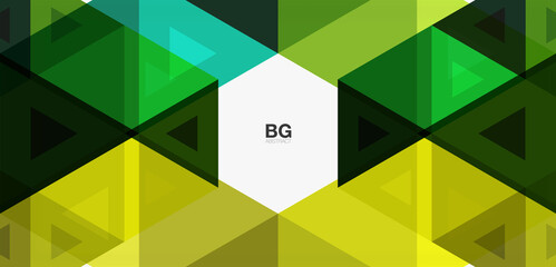 Fototapeta premium Mosaic triangle pattern abstract background for cover, banner, flyer and poster and other template