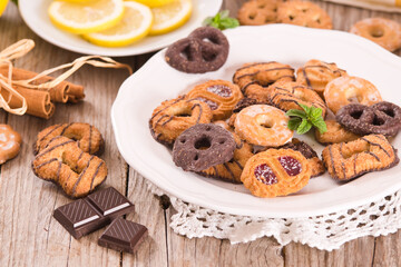 Shortcrust pastry biscuits. 