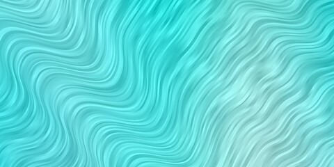 Light Blue, Green vector template with curved lines.