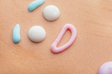Tasty gingerbread cookie, closeup view