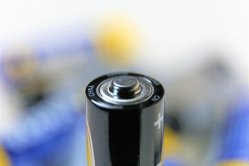 batteries on white