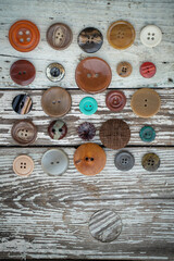 Fototapeta premium background of old buttons