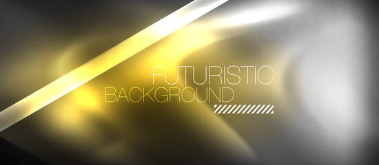 Neon geometric abstract background. Triangles with color glowing light effects in the dark. Vector illustration for covers, banners, flyers and posters and other