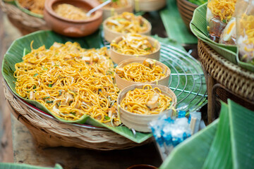 Fried noodle northern thailand street food