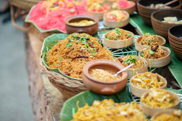 Fried noodle northern thailand street food