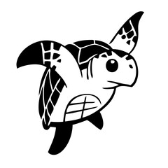 ウミガメのイラスト