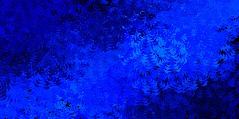 Dark blue vector backdrop with lines, triangles.