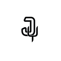 Modern Letter JY Monogram logo