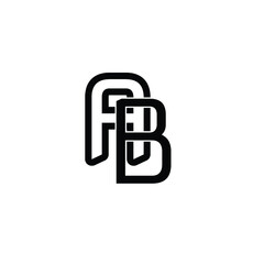 Modern Letter AB Monogram logo