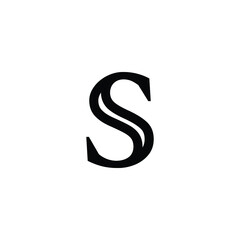 Logo Letter S Monogram in outline style.