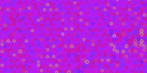 Light Red, Yellow vector pattern with magic elements.