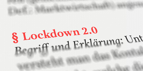 Lockdown 2.0 rechtlich erklärt mit Paragraph Zeichen 