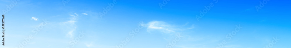 Wall mural blue sky with beautiful natural white clouds