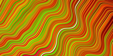 Dark Multicolor vector pattern with curves.