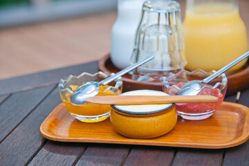 手作りジャムとジュース