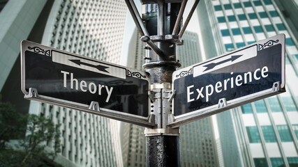 Street Sign to Experience versus Theory