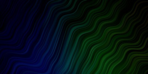 Light Blue, Green vector template with curves.