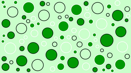 Abstract pattern green circle background
