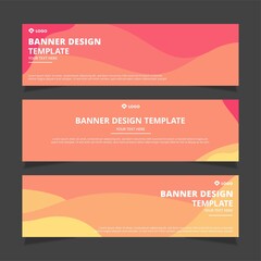 Set of creative modern abstract vector business banners design. Template ready for use in web or print design.