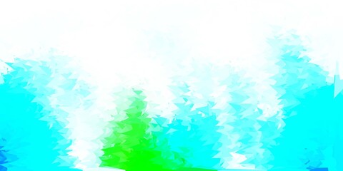 Fototapeta na wymiar Light blue, green vector abstract triangle template.