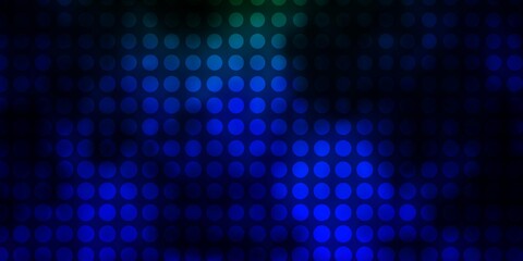 Dark Multicolor vector texture with circles.