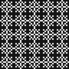 Fototapeta premium Abstract Cross Pattern Dots Logo generative computational art illustration