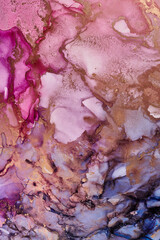 Fluid Art .Modern Abstract colorful background, wallpaper. Mixing acrylic paints. Marble texture. Alcohol ink colors  translucent