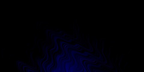 Dark Blue, Red vector background with curves.