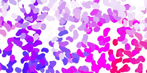 Light blue, red vector texture with memphis shapes.