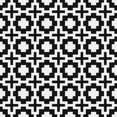 Fototapeta premium Abstract Cross Pattern Dots Logo generative computational art illustration