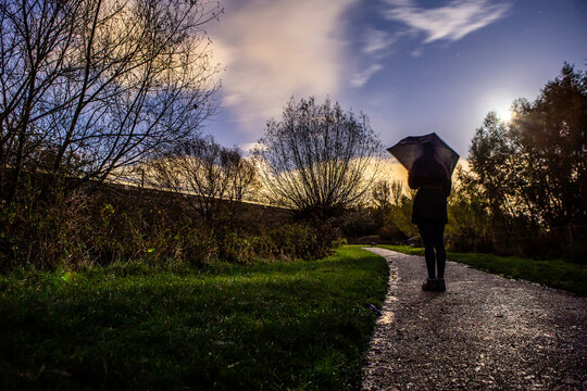 Walking in the rain