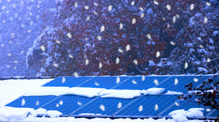 solaranlage im winter