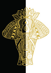 elephant mandala