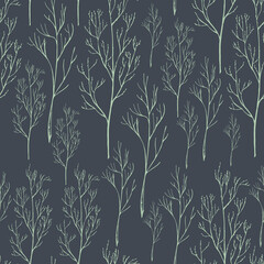 Dry Brunches Seamless Pattern